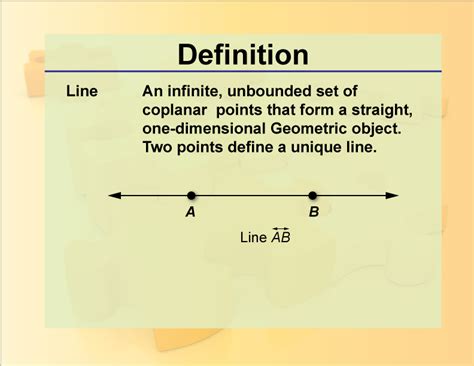 Definition Geometry Basics Line Media4math