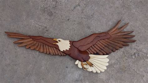 Intarsia Eagle Free Shipping Wall Decor Bird Wild Life Birds By