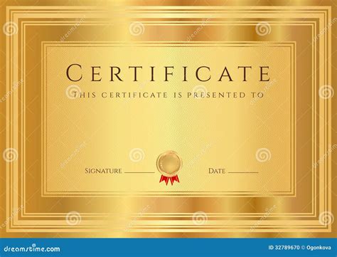 Top 55 Imagen Gold Certificate Background Ecovermx