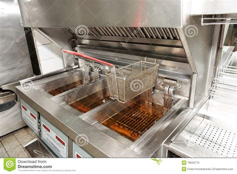 Deep Fryer With Oil Stock Image Image Of Kitchen Food 19942773