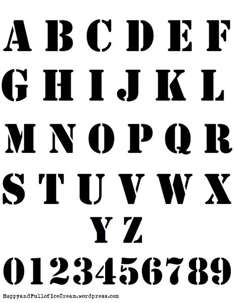 Eigenmarke Stencil Schablone Abc 2tlg Bb1