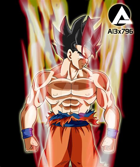 Goku Limit Breaker Form In Front By Al3x796 On Deviantart