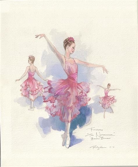 Flower Costume Sketch By Robert Perdziola For Boston Ballets The