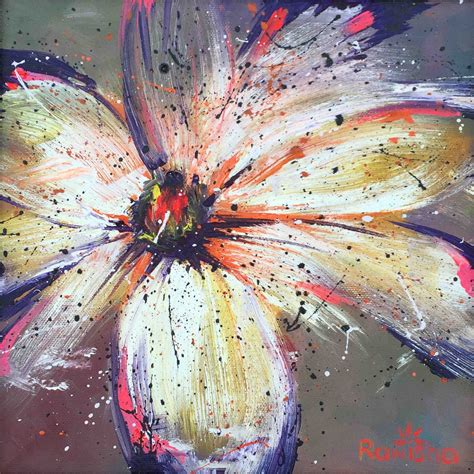 Abstract Flower Painting By Hanna Taranishyna Artmajeur
