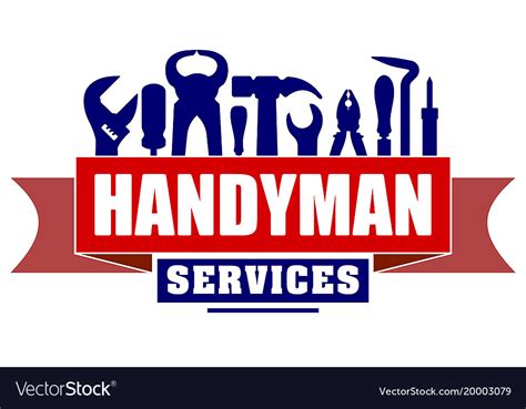 Handyman Services Design For Your Logo Or Emblem Vector Image