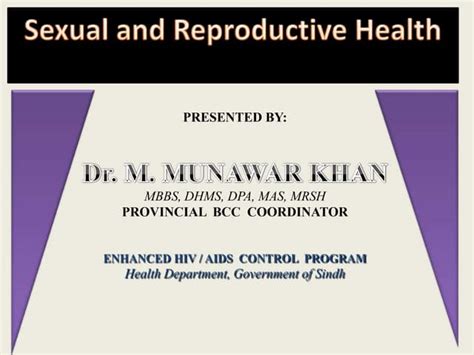 Sexual Reproductive Health Introduction Ppt