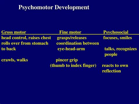 Ppt Psychomotor Development Of The Normal Infant Powerpoint