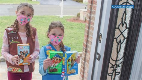 Girl Scouts Get Creative Selling Cookies During COVID Pandemic Selling On GrubHub Starts