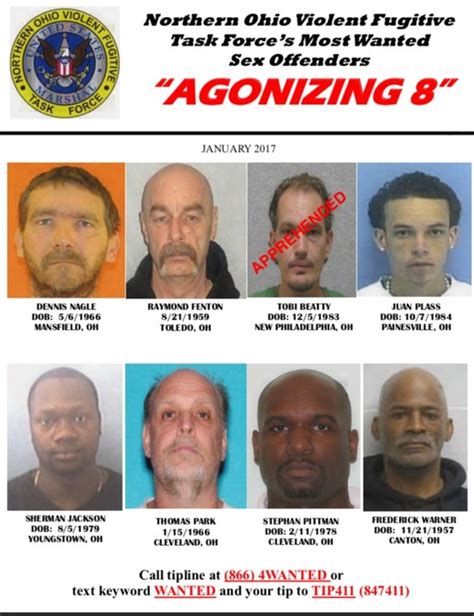 Us Marshals Hunt For Agonizing 8 Sex Offenders