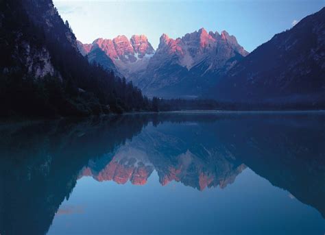 Dürrensee Mountain Lake In Hochpustertal In South Tyrol