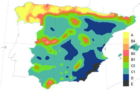 Regionalización Climática De España En 9 Regiones Climáticas En Base