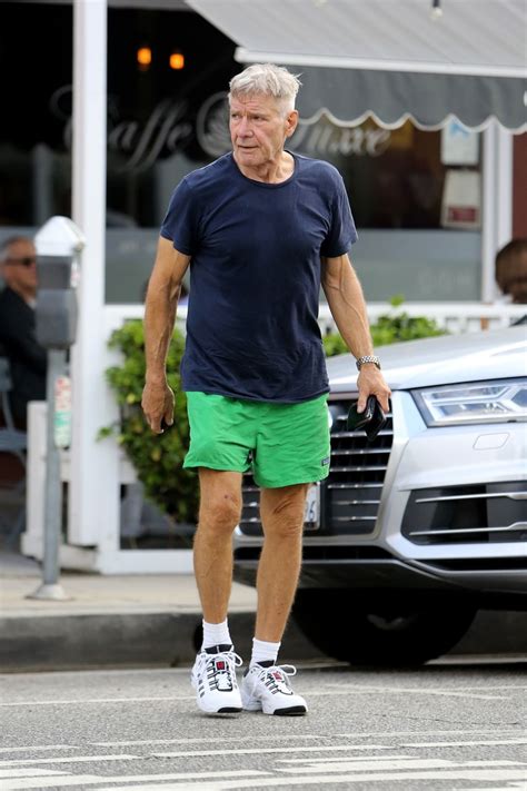 Harrison Ford Shows Off New Haircut During Coffee Outing Photos