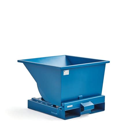 Auto Self Tipping Skip Azure 815x760x580 Mm 150 L Blue Aj Products