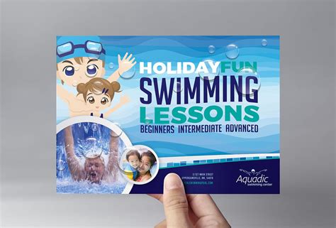 Swimming Lessons Flyer Template In Psd Ai And Vector Brandpacks