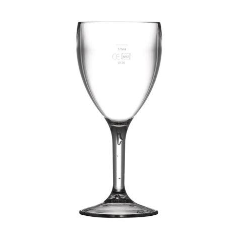 Bbp Polycarbonate Wine Glasses 255ml Ce Marked At 175ml Pack Of 12 Cg943 Buy Online At Nisbets