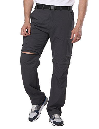 Mier Mens Convertible Pants Quick Dry Cargo Pants Lightweight Comfort