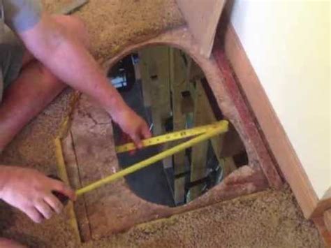 The i'm using two pieces, one on each end. How to fix a hole in the floor - subfloor repair DIY - YouTube