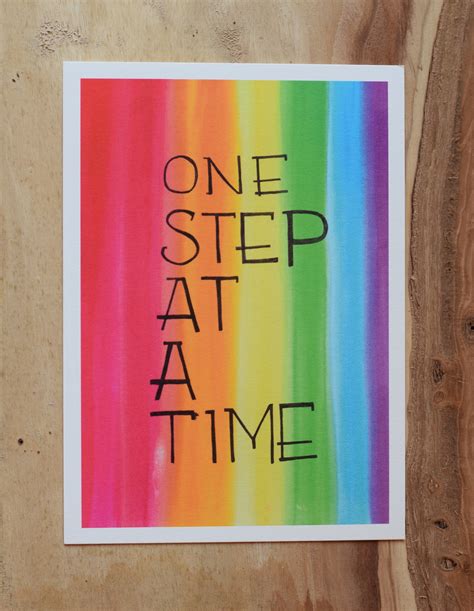 One Step At A Time Etsy
