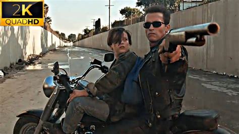 Terminator Bike Truck Chase Scene John Connor Bike Scene Terminator Movie Scene Hd No Logo