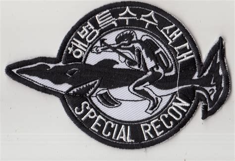 Vintage Korean Army Insignia Patch Scuba Special Recon J