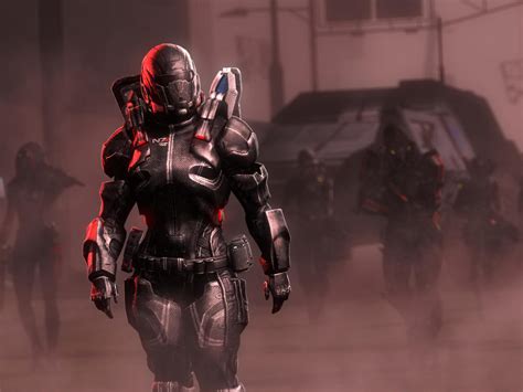 Wallpaper Mass Effect Shepard Armor Hd Widescreen High Definition