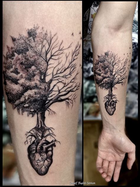 tree of life tattoo #treeoflife #tattoo #heartattoo #blackandgrey # ...