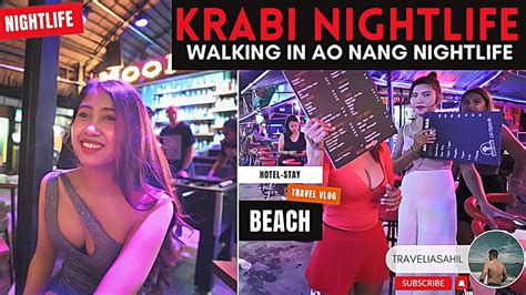 Krabi Nightlife Exploring Krabi Town Ao Nang Beach TraveliaSahil YouTube