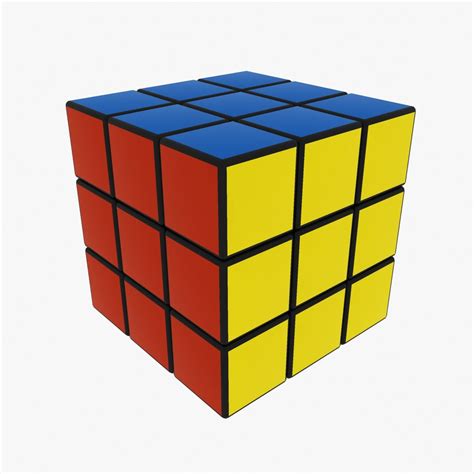 Rubiks Cube 2 3d Model 19 3ds C4d Fbx Ma Obj Max Free3d