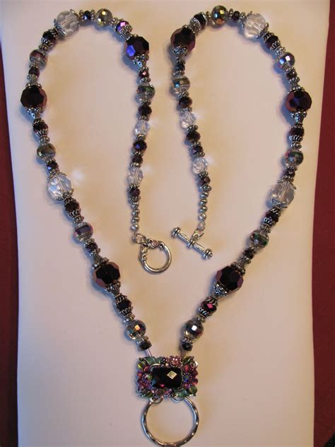 Handmade Beaded Lanyard Beaded Necklace Diy Beaded Jewelry Matching