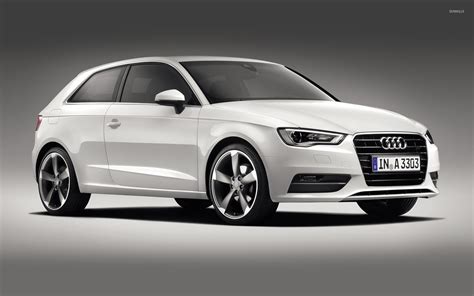 2013 White Audi A3 Hatchback Side View Wallpaper Car Wallpapers 52671