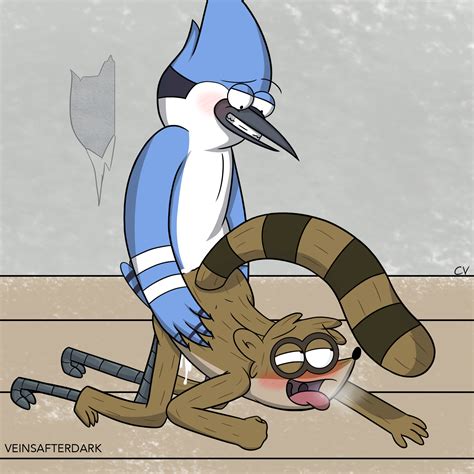 Rule 34 Anal Anal Sex Avian Bird Blush Cum Furry Furry Only Gay Interspecies Male Mordecai
