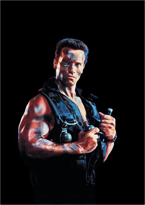 Commando Arnold Schwarzenegger Classic Movie Art Large Canvas Etsy