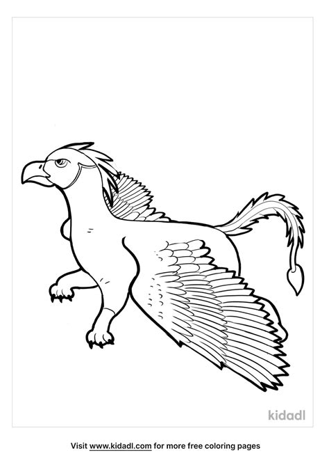 Free Griffin Coloring Page Coloring Page Printables Kidadl