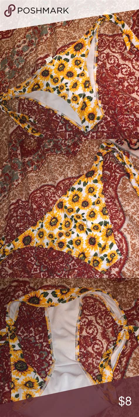 Cute Sunflower Bikini Bottoms 🌻 Sunflower Bikini Bikinis Bikini Bottoms