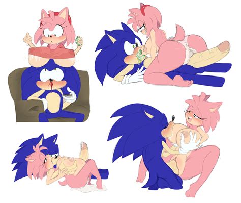 Rule Amy Rose Anthro Areola Ass Balls Belly Expansion Big Ass Big Balls Big Breasts Blood