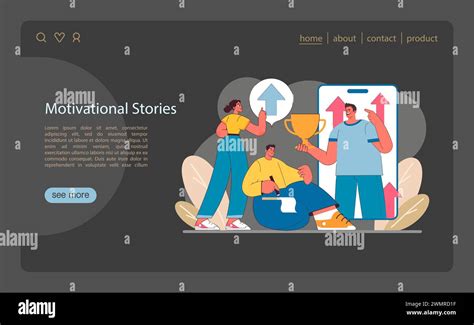 Empowerment Through Stories concept. Illustration of individuals