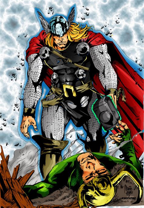 Thor Vs Loki By Richrow On Deviantart