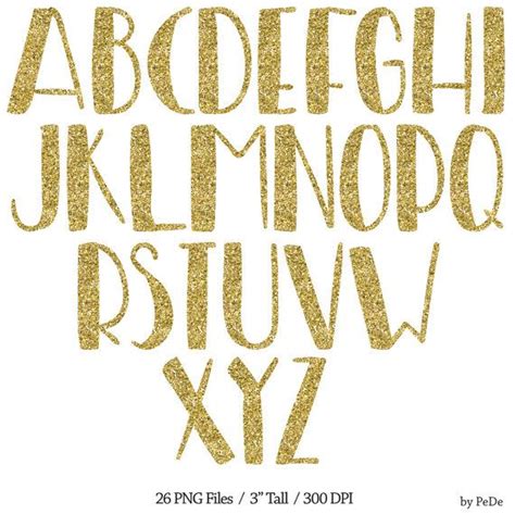 Gold Font Gold Letters Clipart Digital Alphabet Gold Alphabet Alphabet