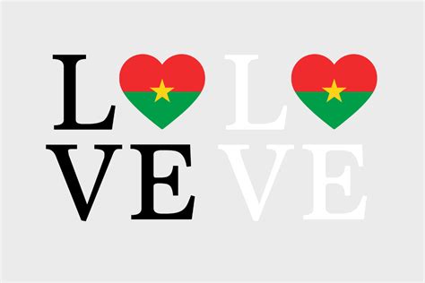 Burkina Faso Flag Love Burkina Faso Svg Graphic By The Digital Garage