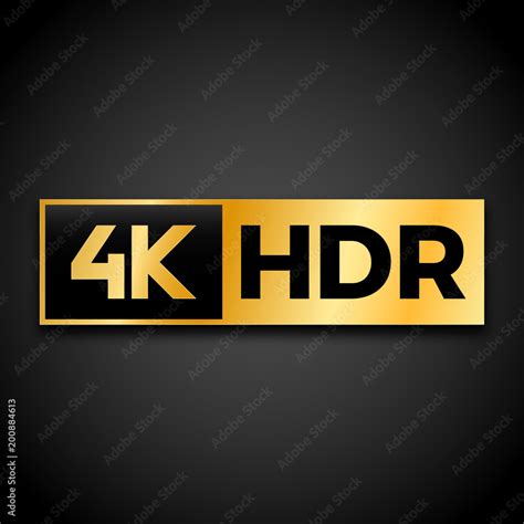 4k Ultra Hd Symbol High Definition 4k Resolution Mark Uhd 2160p