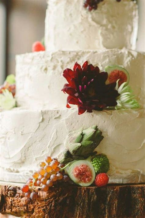 Rustic Italian Winery Wedding Cake Flower And Fresh