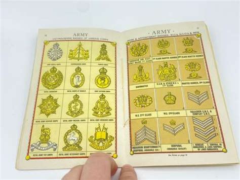 Ww2 Rank And Badges In The Navy Army Raf And Auxiliaries Publication
