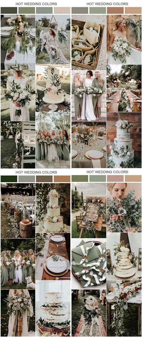 Previous Next 10 Sage Green Wedding Color Palettes For 2020 Trends