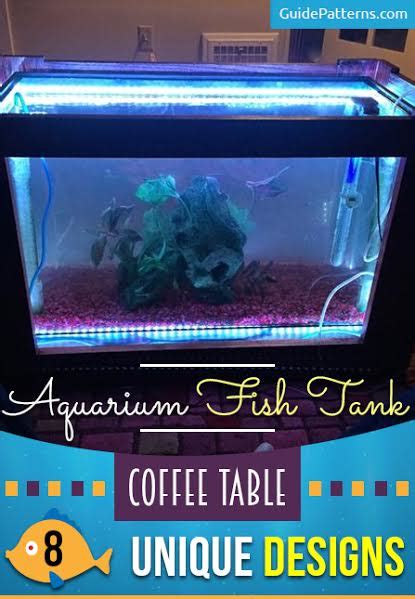 The tank itself is made from acrylic, but the table top is made from glass. Aquarium Fish Tank Coffee Table: 8 Unique Designs | Guide ...