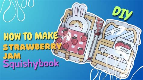 How To Make Strawberry Jam Squishy Book DIY Recreate Diy