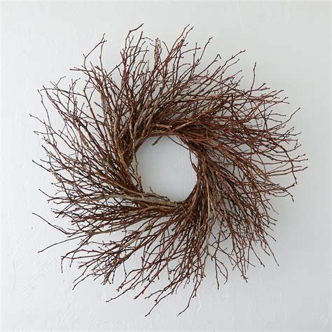 Christmas rattan wreath rabbit garland natural twig decor halloween holiday tool. Wild Blueberry Twig Wreath | Terrain