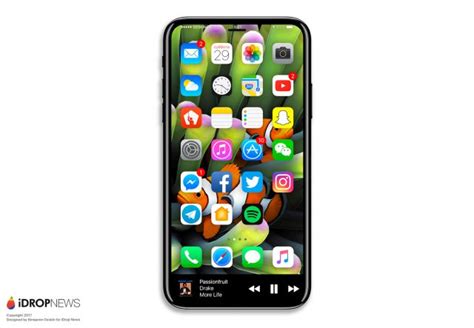 Iphone 8 Un Rendu Du Mobile Dapple Et De Ce Que Serait Le Touch Bar