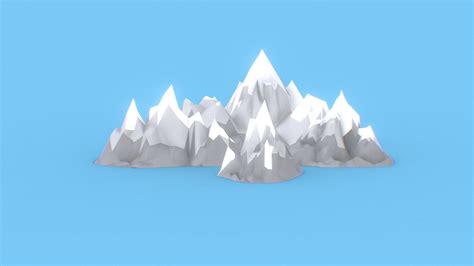 Low Poly Mountains Buy Royalty Free 3d Model By Æon Xaeon E139ed7