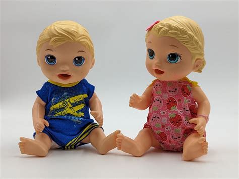 Baby Alive Super Snacks Snackin Twins Luke And Lily Dolls Blonde Hasbro