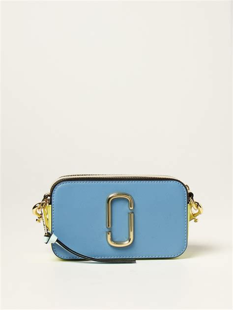 Marc Jacobs The Snapshot Bag In Tricolor Saffiano Leather Gnawed